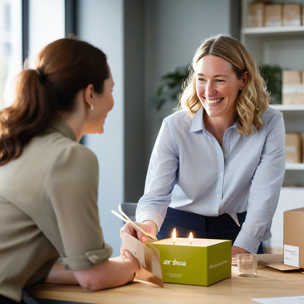 Team at SR Packaging reviewing corrugated box designs